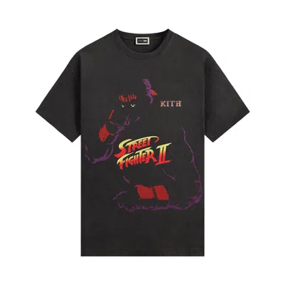 Pre-owned Kith X Capcom Ryu Needle Point Vintage Tee 'black' | Men's Size M