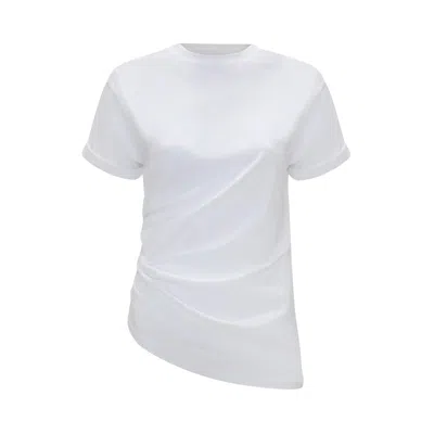 Pre-owned Victoria Beckham Gathered Detail T-shirt 'white' | Women's Size M