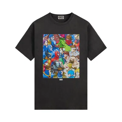 Pre-owned Kith X Marvel Vs. Capcom Clash Of Super Heroes Vintage Tee 'black' | Men's Size Xl