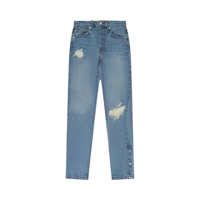 Pre-owned Rhude Snap Denim Straight-fit Jeans 'blue' | Men's Size 34