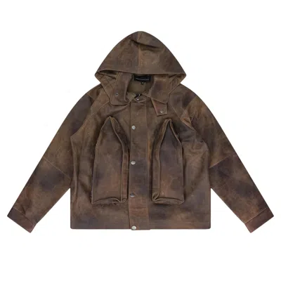 Pre-owned Who Decides War Classic Leather Jacket 'green' | Men's Size S