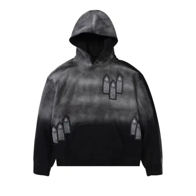 Pre-owned Who Decides War Faded Hooded Pullover 'coal' | Grey | Men's Size S In Gray