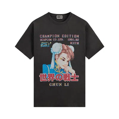 Pre-owned Kith X Capcom Chun Li Champion Edition Vintage Tee 'black' | Men's Size M