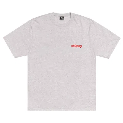 Pre-owned Stussy Built Tough Tee 'ash Heather' | Grey | Men's Size M In Gray