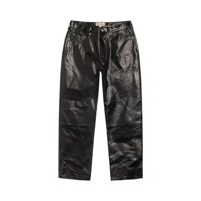 Pre-owned Stussy New Classic Pant Leather 'black' | Men's Size 28
