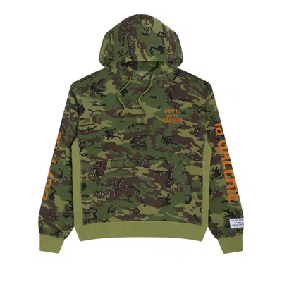 Pre-owned Gallery Dept. De La Galerie Hoodie 'erdl Camo' | Green | Men's Size Xxl