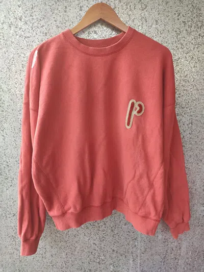 Pre-owned Japanese Brand Papas Sport Sweatshirt Oversized In Red