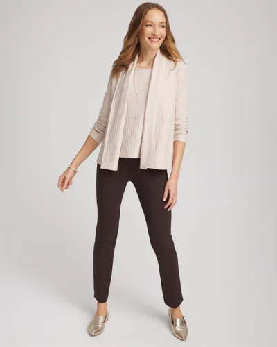 Chico's Cozy Cardigan Sweater Twinset In Neutral In Brown