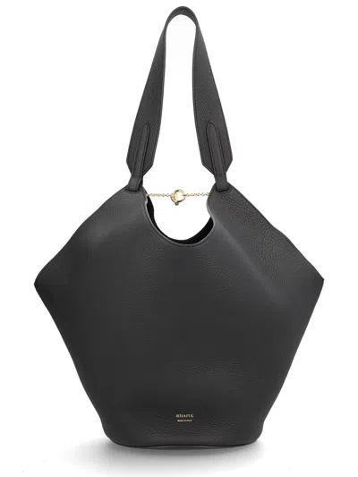Khaite "lotus" Tote Bag In Black