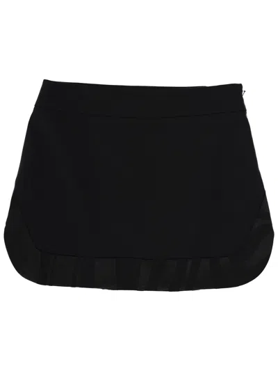 Pucci Sheer Hem Mini Skirt Design In Black