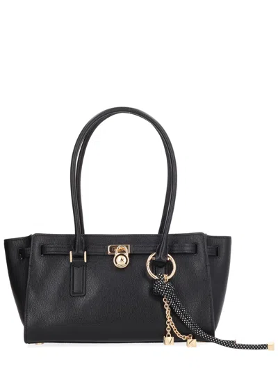 Michael Michael Kors Black Cow Leather Handbag In Black