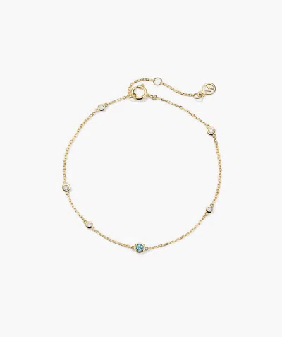 Mejuri Multi Gemstone Station Bracelet In Gold