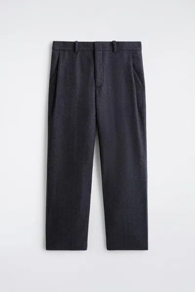 Cos Wool Tapered Trousers In Green In Green