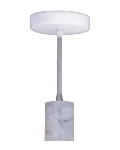Bulbrite Discontinued  Natural Marble Pendant In White