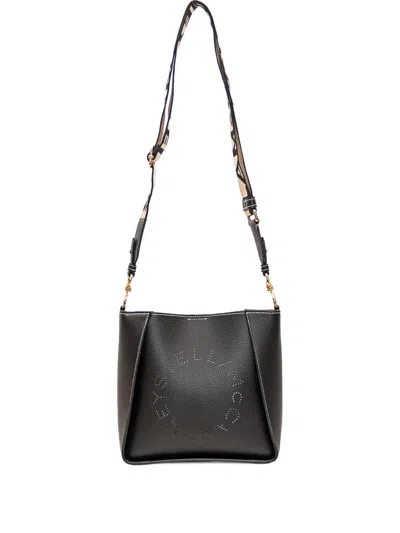 Stella Mccartney Perforated-detail Cross Body Bag In Black