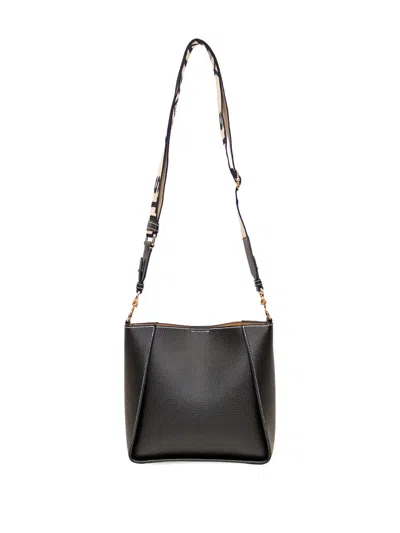 Stella Mccartney Perforated-detail Cross Body Bag In Black
