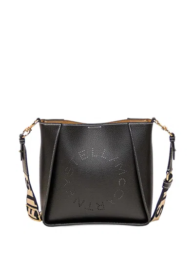 Stella Mccartney Perforated-detail Cross Body Bag In Black