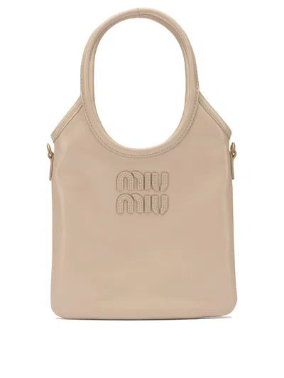 Miu Miu "ivy" Handbag In Gray
