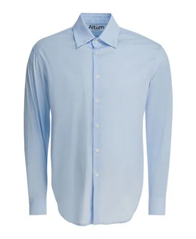 Altum Logo-embroidered Buttoned Shirt In Blue
