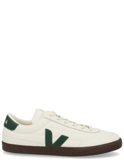 Veja Multicolour Leather Suede Sneaker In White