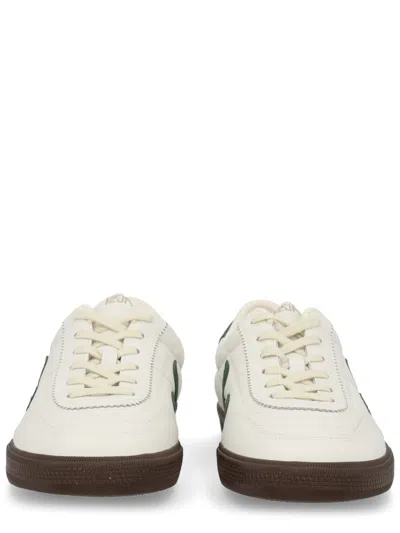 Veja Multicolour Leather Suede Sneaker In White