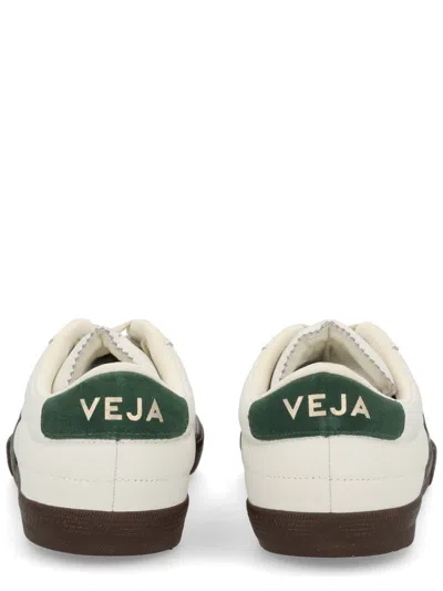 Veja Multicolour Leather Suede Sneaker In White