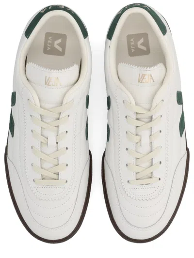 Veja Multicolour Leather Suede Sneaker In White