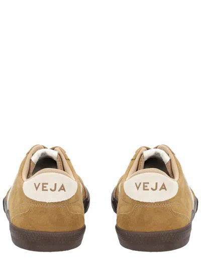 Veja Volley Sneakers In Beige Suede In Multi