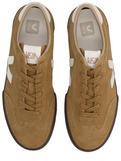 Veja Volley Sneakers In Beige Suede In Multi