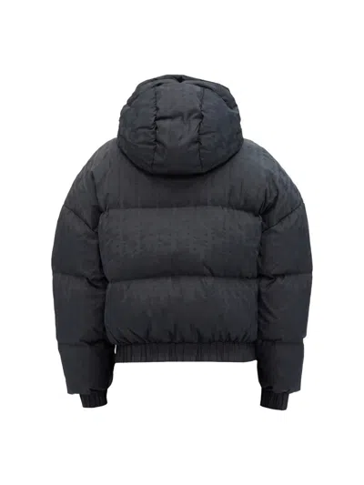 Msgm "themwave" Padded Down Jacket In Black