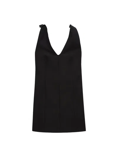 Msgm Mini Corset Dress In Black