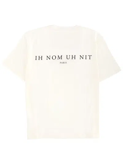 Ih Nom Uh Nit Graphic Crew Neck Short Sleeve T-shirt In White