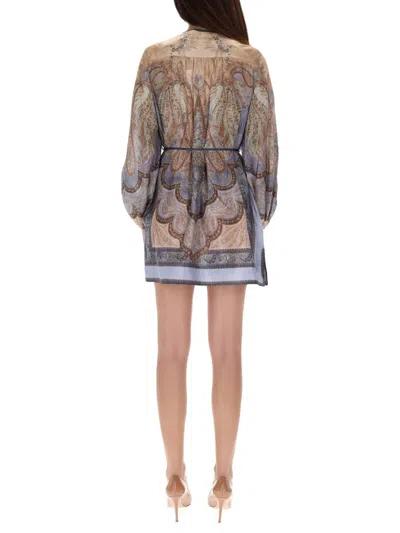 Zimmermann Wanderlust Silk Tunic In Multi