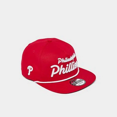 New Era Philadelphia Phillies Mlb The Golfer Snapback Hat In Red