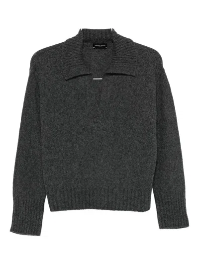 Roberto Collina Wool Sweater In Gray