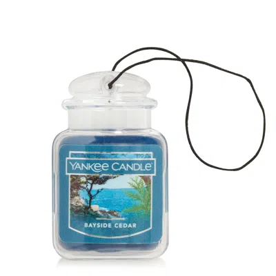 Yankee Candle Bayside Cedar Car Jar Ultimate, 0.96 oz In Blue