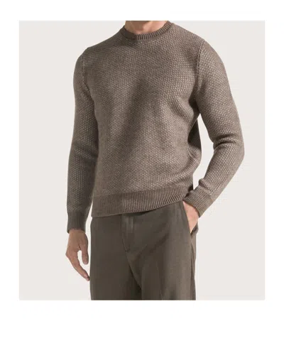 Seventy Jacquard Crewneck In Brown