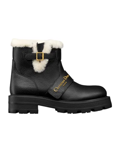Dior Alps D-quest Ankle Boot In Black
