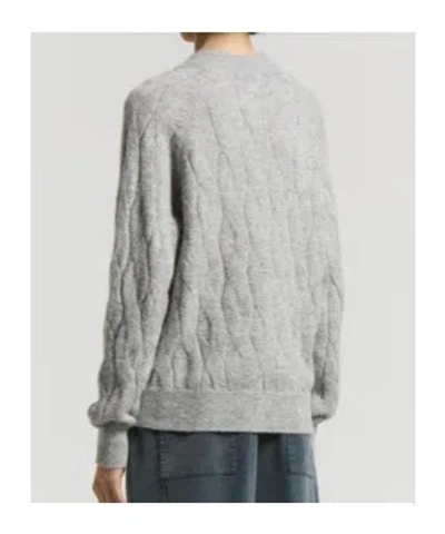 Peserico Alpaca-blend Sequined V-neck Sweater In Gray