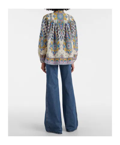 Etro Printed Pattern Shirt In White