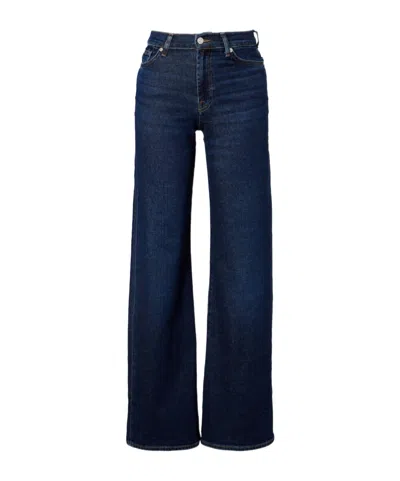 7 For All Mankind Lotta High-rise Wide-leg Jeans In Blue