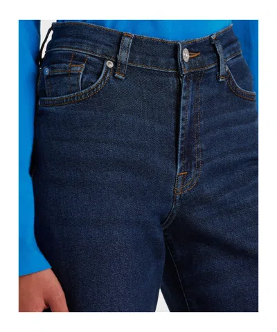 7 For All Mankind Lotta High-rise Wide-leg Jeans In Blue