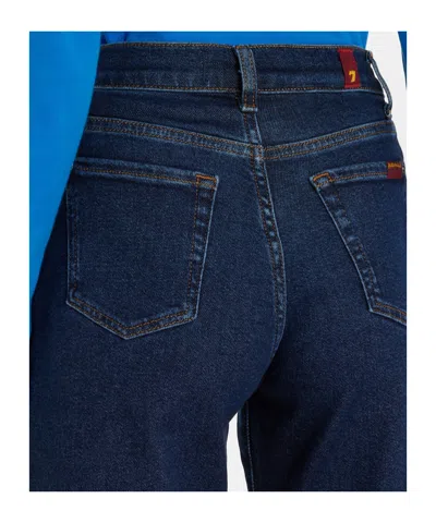 7 For All Mankind Lotta High-rise Wide-leg Jeans In Blue