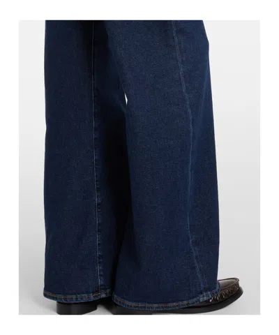 7 For All Mankind Lotta High-rise Wide-leg Jeans In Blue