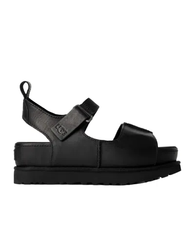 Ugg Goldenstar Hi Sandals In Black