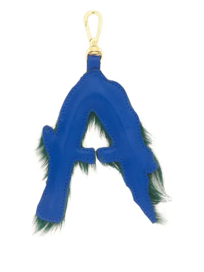 Marni Animal-alphabet Charm Keyring In Green