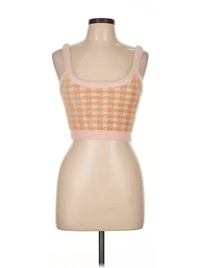 Pre-owned For Love & Lemons Pullover Sweater In Pink