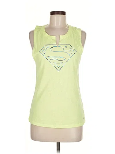 Pre-owned Under Armour Tank Top Green Halter Neckline Tops