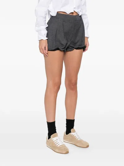 Prada Wired Shorts In Gray