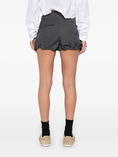Prada Wired Shorts In Gray